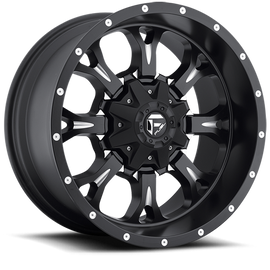 Aluminum Wheels 18X9 Krank D517 6 On 135/6 On 139.7 Matte Black Milled 106.1 Bore -13 Offset Fuel Off Road Wheels