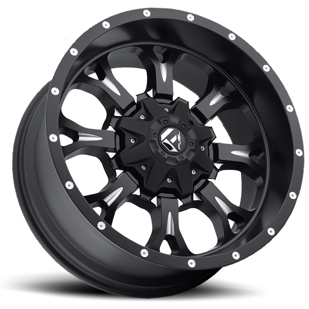 Aluminum Wheels 18X9 Krank D517 6 On 135/6 On 139.7 Matte Black Milled 106.4 Bore 1 Offset Fuel Off Road Wheels