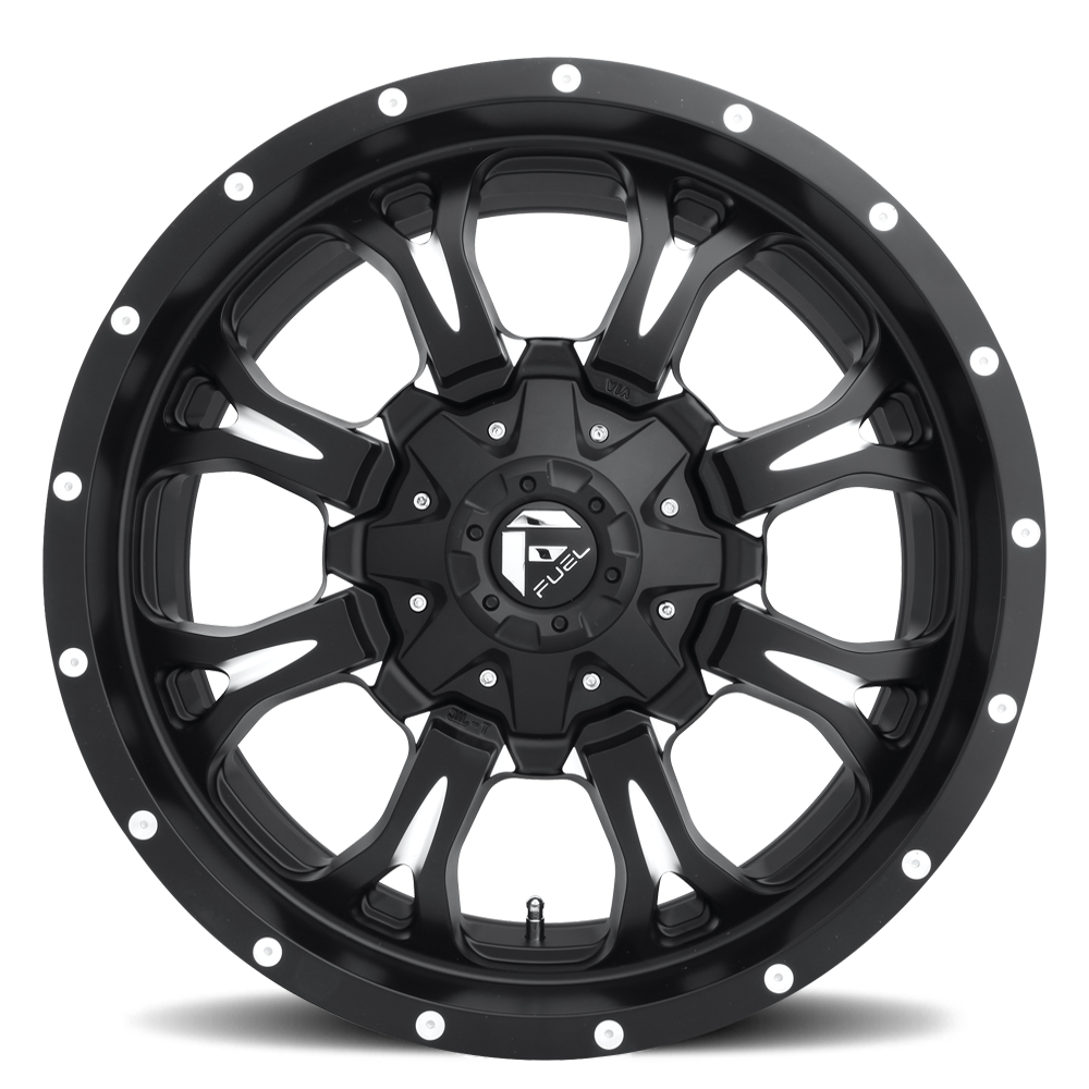 Aluminum Wheels 20X9 Krank D517 5 On 139.7/5 On 150 Matte Black Milled 110.3 Bore 1 Offset Fuel Off Road Wheels