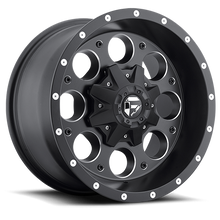 Load image into Gallery viewer, Aluminum Wheels 17X9 Revolver D525 8 On 170 Matte Black Milled 125.2 Bore -12 Offset Fuel Off Road Wheels
