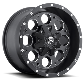 Aluminum Wheels 18X9 Revolver D525 8 On 165.1 Matte Black Milled 125.2 Bore -12 Offset Fuel Off Road Wheels