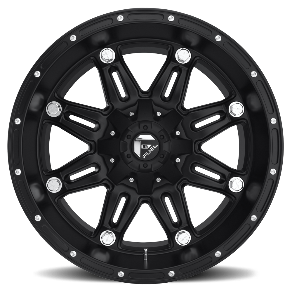 Aluminum Wheels 18X9 Hostage D531 8 On 165.1 Matte Black 125.1 Bore 20 Offset Fuel Off Road Wheels