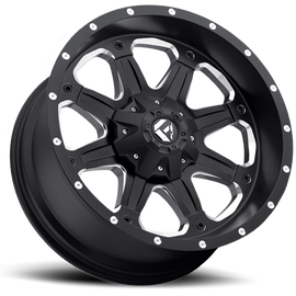 Aluminum Wheels 16X8 Boost D534 5 On 139.7 Black Milled 108 Bore 1 Offset Multi Spoke Fuel Off Road Wheels