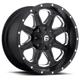 Aluminum Wheels 20X9 Boost D534 6 On 135/6 On 139.7 Black Milled 106.4 Bore -12 Offset Multi Spoke Fuel Off Road Wheels