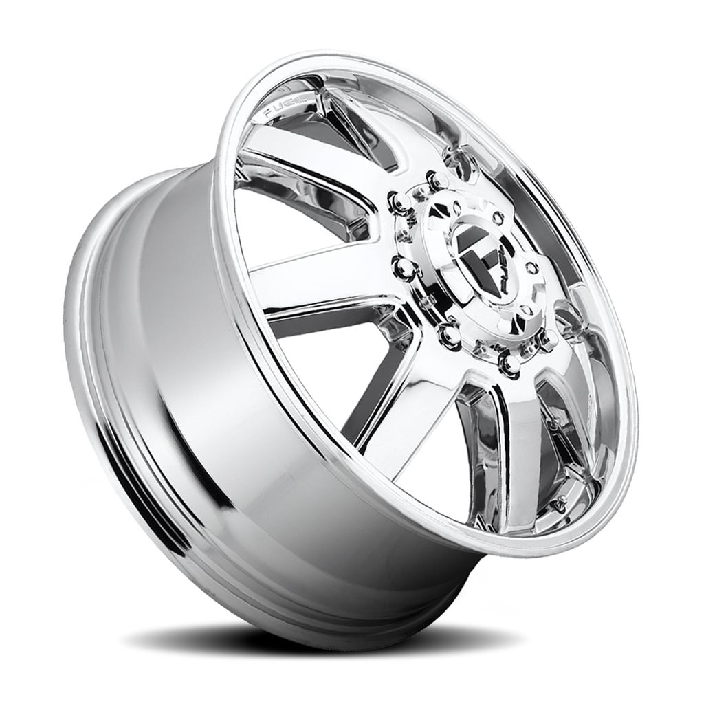 Dually Wheels 20X8.25 Maverick Dually D536 8 On 165.1 Chrome 121.5 Bore 122 Offset 7 Spoke Front Dually Fuel Off Road Wheels