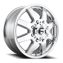 Load image into Gallery viewer, Dually Wheels 20X8.25 Maverick Dually D536 8 On 210 Chrome 154.3 Bore 122 Offset 7 Spoke Front Dually Fuel Off Road Wheels