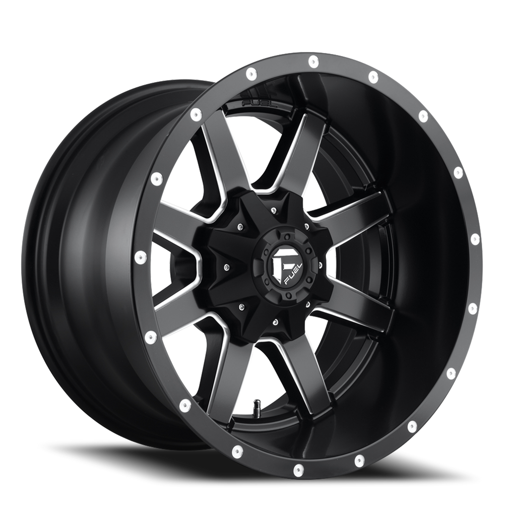 Aluminum Wheels 20X10 Maverick D538 6 On 135/6 On 139.7 Black Milled 106.4 Bore -12 Offset Fuel Off Road Wheels