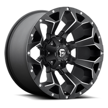 Load image into Gallery viewer, Aluminum Wheels 22X12 Assault D546 6 On 135/6 On 139.7 Matte Black Milled 106.4 Bore -44 Offset 8 Spoke Fuel Off Road Wheels