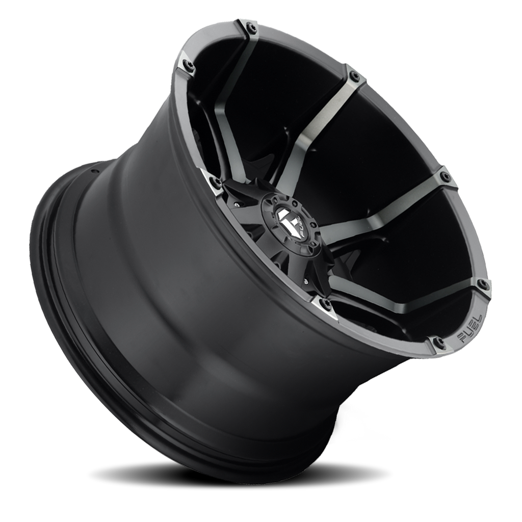 Aluminum Wheels 20X10 Coupler D556 8 On 170 Matte Black/Machined Dark Tint 125.2 Bore -12 Offset 8 Spoke Fuel Off Road Wheels