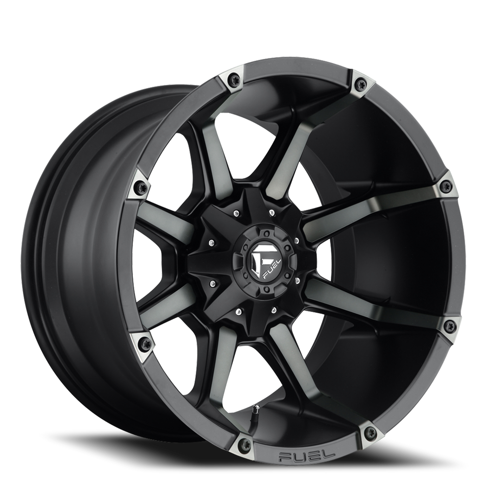 Aluminum Wheels 20X10 Coupler D556 8 On 180 Matte Black/Machined Dark Tint 125.2 Bore -12 Offset 8 Spoke Fuel Off Road Wheels