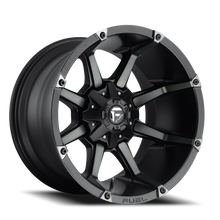 Load image into Gallery viewer, Aluminum Wheels 20X9 Coupler D556 8 On 170 Matte Black/Machined Dark Tint 125.1 Bore 1 Offset 8 Spoke Fuel Off Road Wheels