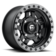 Load image into Gallery viewer, Aluminum Wheels 15X7 Anza UTV D557 4 On 136 Matte Black Beadlock 110.2 Bore 38 Offset 5 Spoke Fuel Off Road Wheels