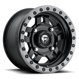 Aluminum Wheels 15X7 Anza UTV D557 4 On 136 Matte Black Beadlock 110.2 Bore 38 Offset 5 Spoke Fuel Off Road Wheels