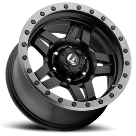 Aluminum Wheels 17X8.5 Anza D557 5 On 127 Matte Black 78.1 Bore -6 Offset 5 Spoke Fuel Off Road Wheels
