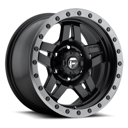 Aluminum Wheels 17X8.5 Anza D557 6 On 139.7 Matte Black 108 Bore -6 Offset 5 Spoke Fuel Off Road Wheels