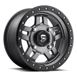 Aluminum Wheels 15X7 Anza UTV D558 4 On 156 Matte Anthracite Gray Black Ring 132 Bore 13 Offset 5 Spoke Fuel Off Road Wheels