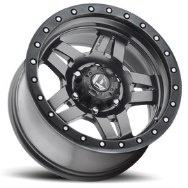Aluminum Wheels 18X9 Anza D558 6 On 139.7 Matte Gunmetal Gray 106.1 Bore 19 Offset 5 Spoke Fuel Off Road Wheels