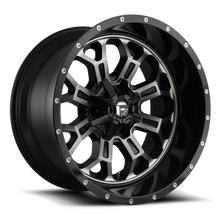 Load image into Gallery viewer, Aluminum Wheels 20X10 Crush D561 6 On 135/6 On 139.7 Gloss Black Double Dark Tint Machined Face 106.4 Bore -18 Offset 8 Spoke Fuel Off Road Wheels
