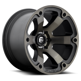 Aluminum Wheels 17X9 Beast D564 6 On 139.7 Matte Black/Machined Dark Tint 108 Bore -12 Offset 6 Spoke Fuel Off Road Wheels