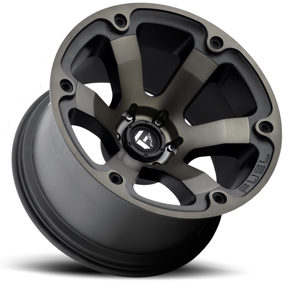 Aluminum Wheels 20X9 Beast D564 6 On 139.7 Matte Black/Machined Dark Tint 108 Bore 1 Offset 6 Spoke Fuel Off Road Wheels
