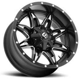 Aluminum Wheels 18X9 Lethal D567 8 On 180 Matte Black Milled 124.3 Bore 20 Offset Fuel Off Road Wheels