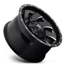 Load image into Gallery viewer, Aluminum Wheels 18X9 Cleaver D574 8 On 165.1 Gloss Black Milled 125.2 Bore -12 Offset 8 Spoke Fuel Off Road Wheels