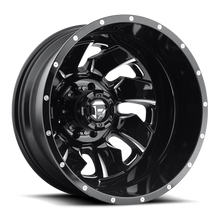 Load image into Gallery viewer, Dually Wheels 20X8.3 Cleaver Dually D574 8 On 165.1 Gloss Black Milled 117 Bore -221 Offset Multi Spoke Outer Dually Fuel Off Road Wheels