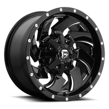 Load image into Gallery viewer, Aluminum Wheels 22X12 Cleaver D574 8 On 165.1 Gloss Black Milled 125.2 Bore -44 Offset 8 Spoke Fuel Off Road Wheels