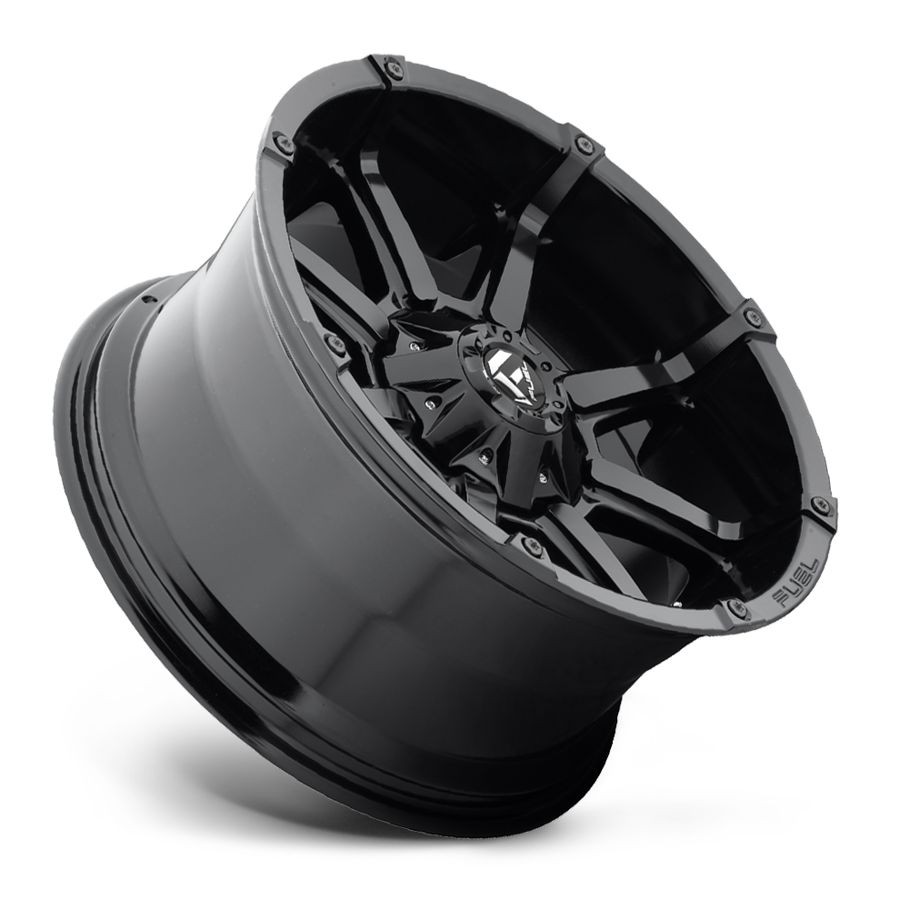 Aluminum Wheels 20X10 Coupler D575 6 On 135/6 On 139.7 Gloss Black 106.4 Bore -24 Offset 8 Spoke Fuel Off Road Wheels