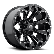 Load image into Gallery viewer, Aluminum Wheels 17X9 Assault D576 6 On 135/6 On 139.7 Gloss Black Milled 106.1 Bore 2 Offset 8 Spoke Fuel Off Road Wheels