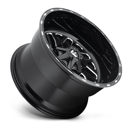 Aluminum Wheels 20X9 Triton D581 8 On 165.1 Gloss Black Milled 125.1 Bore 1 Offset Mesh Spoke Fuel Off Road Wheels