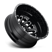 Load image into Gallery viewer, Dually Wheels 22X8.25 Triton Dually D581 8 On 165.1 Gloss Black Milled 121.5 Bore -265 Offset Mesh Spoke Outer Dually Fuel Off Road Wheels
