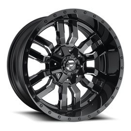 Aluminum Wheels 18X9 Sledge D595 5 On 139.7/5 On 150 Gloss Black Milled 110.1 Bore 1 Offset Fuel Off Road Wheels