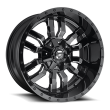 Load image into Gallery viewer, Aluminum Wheels 24X12 Sledge D595 5 On 127/5 On 139.7 Gloss Black/Milled 87.1 Bore -44 Offset Fuel Off Road Wheels
