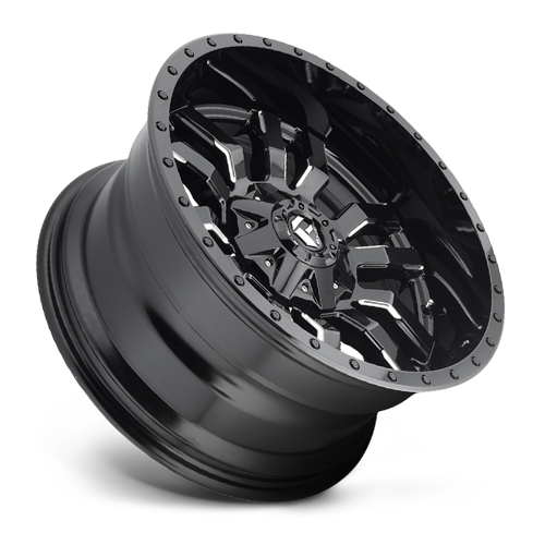 Aluminum Wheels 24X12 Sledge D595 5 On 127/5 On 139.7 Gloss Black/Milled 87.1 Bore -44 Offset Fuel Off Road Wheels