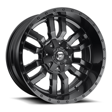 Load image into Gallery viewer, Aluminum Wheels 18X8 Sledge D596 5 On 114.3/5 On 120 Matte Black/Gloss Black Lip 72.56 Bore 35 Offset Fuel Off Road Wheels