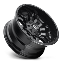 Load image into Gallery viewer, Aluminum Wheels 18X8 Sledge D596 5 On 114.3/5 On 120 Matte Black/Gloss Black Lip 72.56 Bore 35 Offset Fuel Off Road Wheels