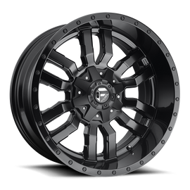 Aluminum Wheels 18X8 Sledge D596 5 On 110/5 On 127 Matte Black/Gloss Black Lip 72.56 Bore 35 Offset Fuel Off Road Wheels