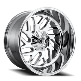 Aluminum Wheels 20X12 Triton D609 8 On 180 Chrome Plated 124.2 Bore -43 Offset Mesh Spoke Fuel Off Road Wheels