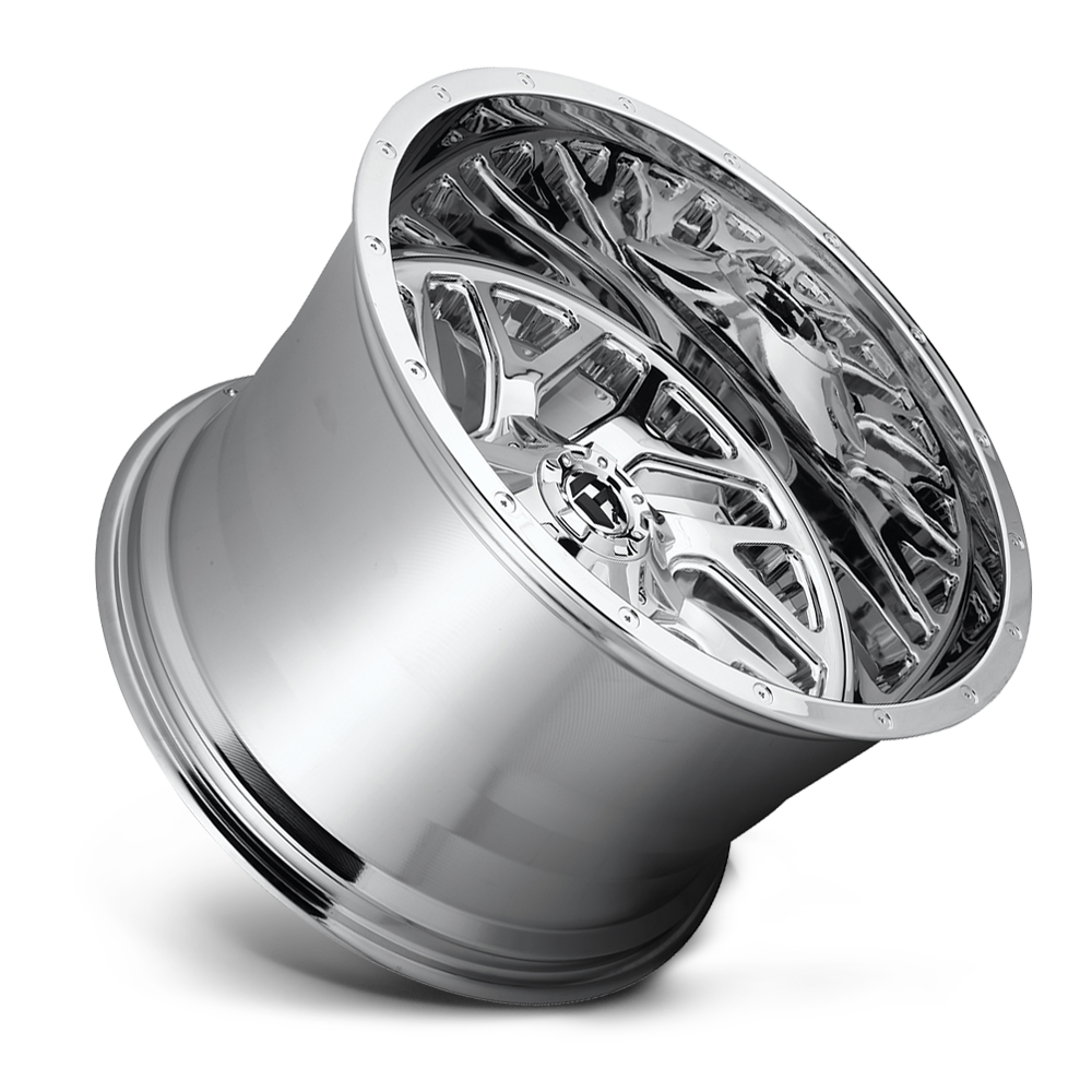 Aluminum Wheels 24X12 Triton D609 8 On 180 Chrome Plated 124.2 Bore -44 Offset Mesh Spoke Fuel Off Road Wheels