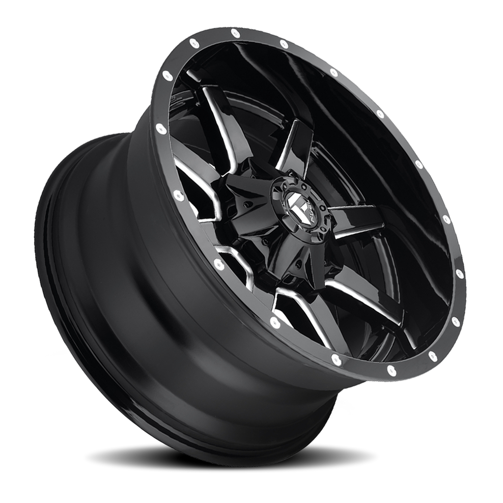 Aluminum Wheels 18X9 Maverick D610 6 On 135/6 On 139.7 Gloss Black Milled 106.1 Bore -13 Offset Fuel Off Road Wheels