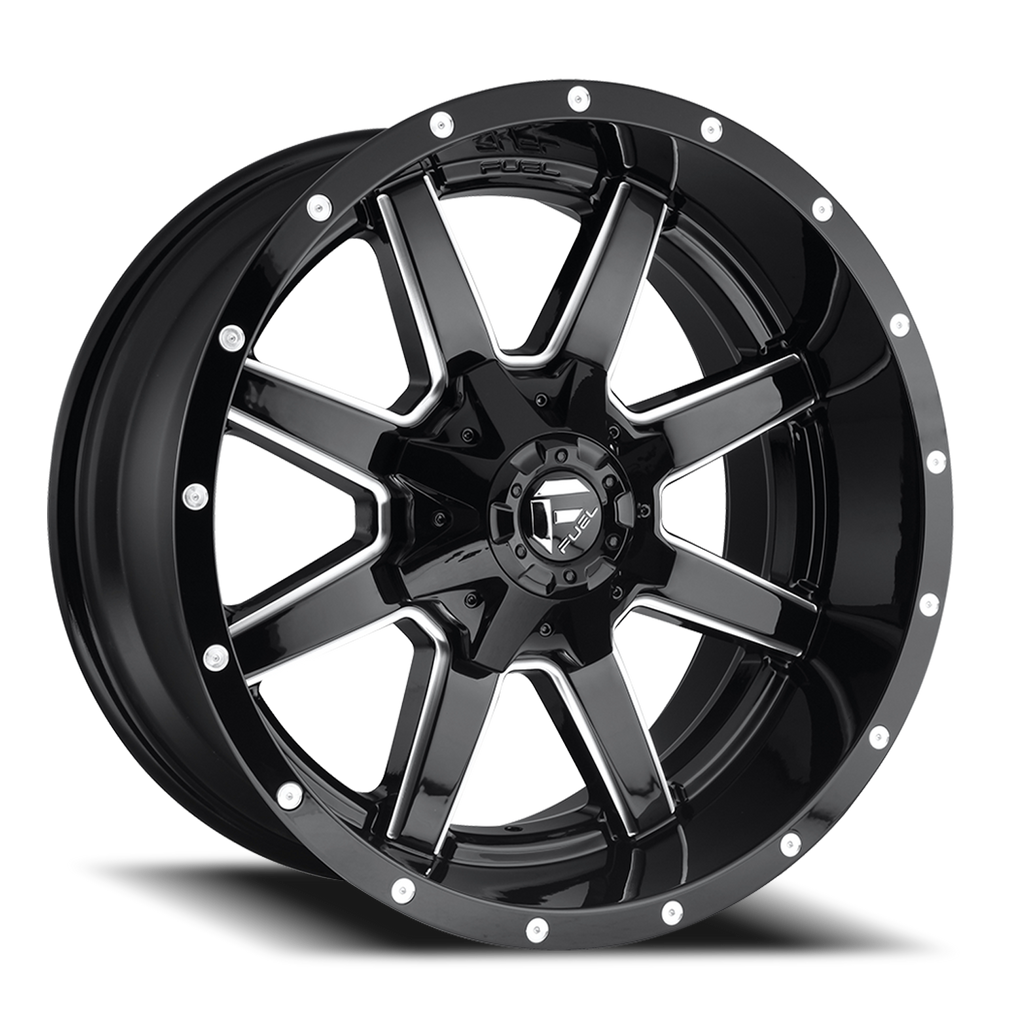 Aluminum Wheels 18X9 Maverick D610 6 On 135/6 On 139.7 Gloss Black Milled 106.1 Bore 13 Offset Fuel Off Road Wheels