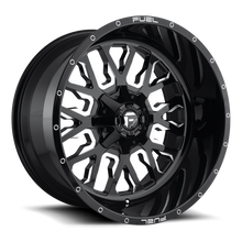 Load image into Gallery viewer, Aluminum Wheels 22X10 Stroke D611 6 On 135/6 On 139.7 Gloss Black Milled 106.3 Bore -18 Offset Fuel Off Road Wheels