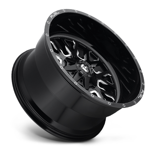 Aluminum Wheels 22X10 Stroke D611 6 On 135/6 On 139.7 Gloss Black Milled 106.3 Bore -18 Offset Fuel Off Road Wheels