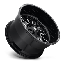 Load image into Gallery viewer, Aluminum Wheels 22X10 Stroke D611 6 On 135/6 On 139.7 Gloss Black Milled 106.3 Bore -18 Offset Fuel Off Road Wheels