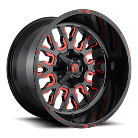 Aluminum Wheels 20X10 Stroke D612 6 On 135/6 On 139.7 Gloss Red Milled 106.1 Bore -19 Offset Fuel Off Road Wheels