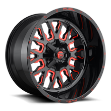Load image into Gallery viewer, Aluminum Wheels 20X10 Stroke D612 6 On 135/6 On 139.7 Gloss Red Milled 106.3 Bore -18 Offset Fuel Off Road Wheels
