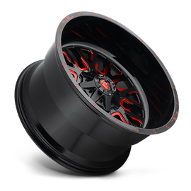Aluminum Wheels 20X12 Stroke D612 5 On 139.7/5 On 150 Gloss Red Milled 110.3 Bore -43 Offset Fuel Off Road Wheels