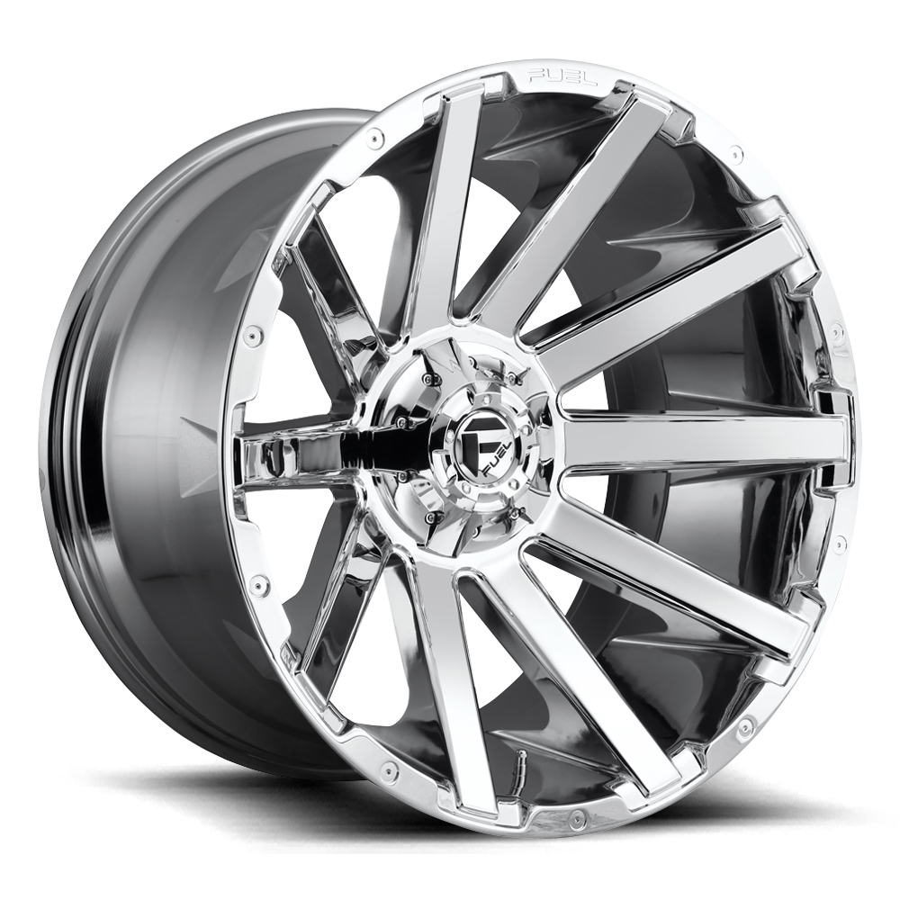 Aluminum Wheels 20X10 Contra D614 8 On 165.1 Chrome 125.2 Bore -18 Offset Multi Spoke Fuel Off Road Wheels