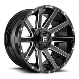 Aluminum Wheels 20X9 Contra D615 8 On 170 Gloss Black Milled 125.1 Bore 20 Offset Multi Spoke Fuel Off Road Wheels